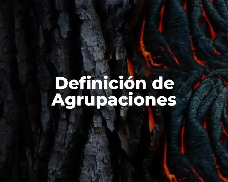 Definición de Agrupaciones