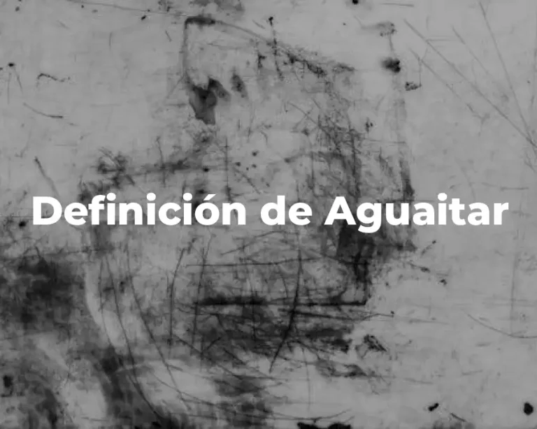 Definición de Aguaitar