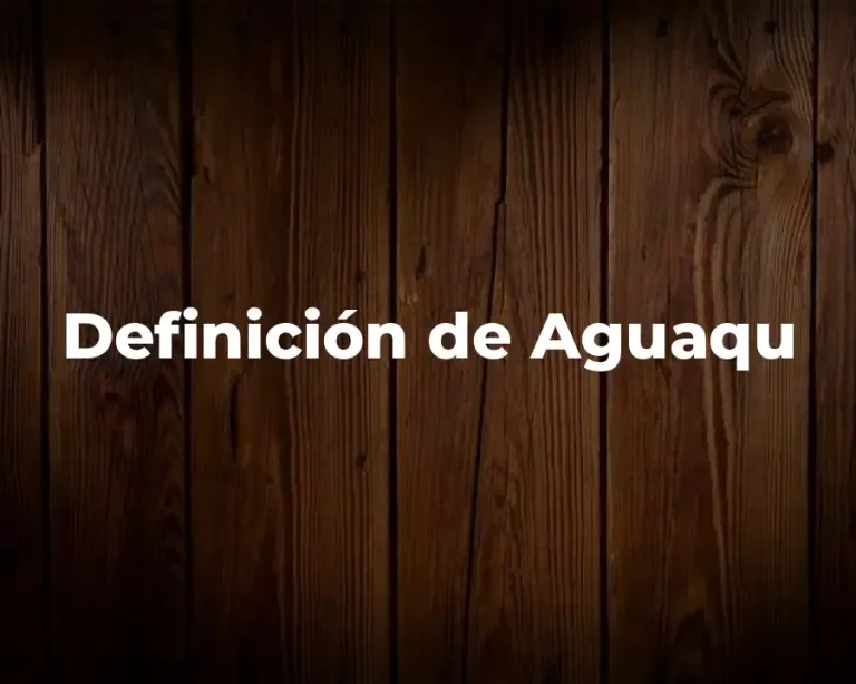 Definición de Aguaqu
