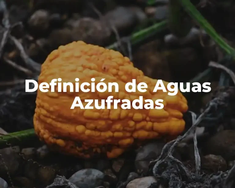 Definición de Aguas Azufradas
