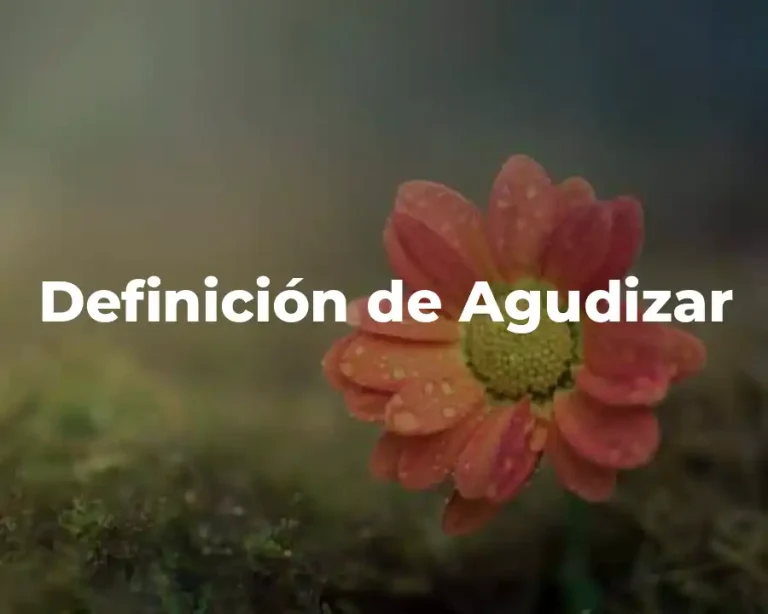 Definición de Agudizar