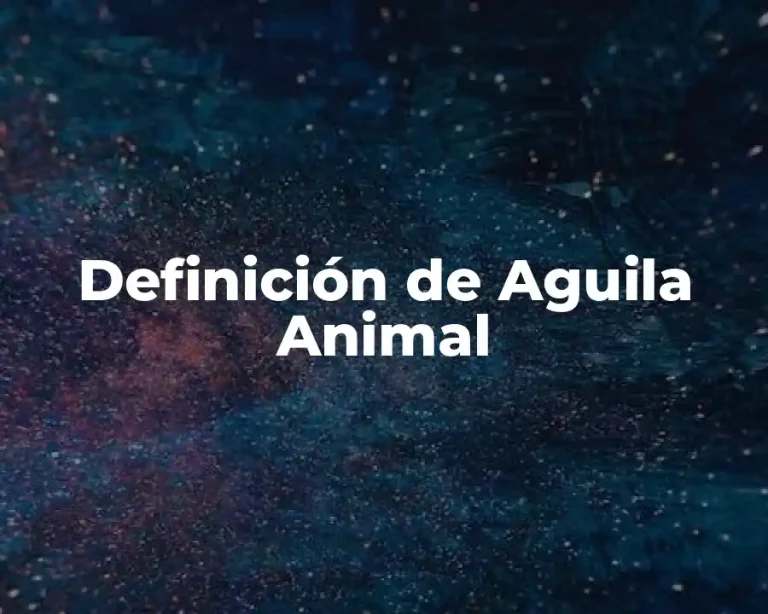 Definición de Aguila Animal