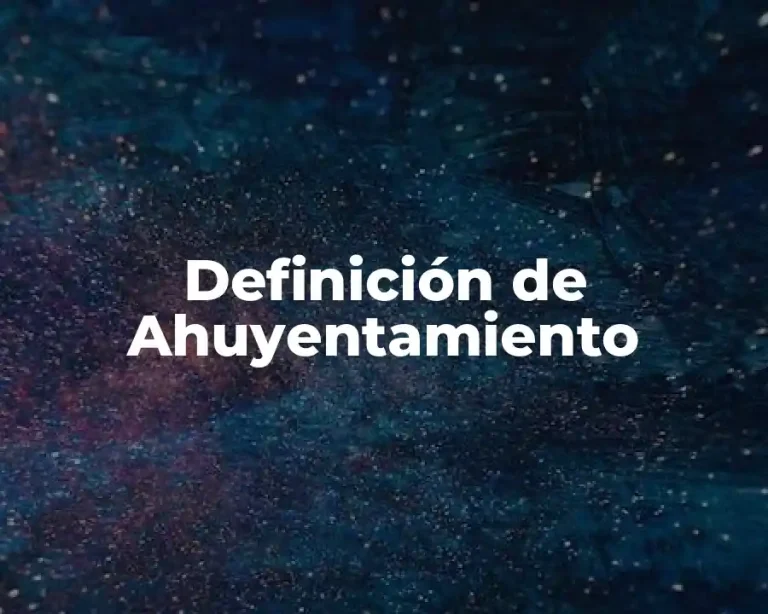 Definición de Ahuyentamiento