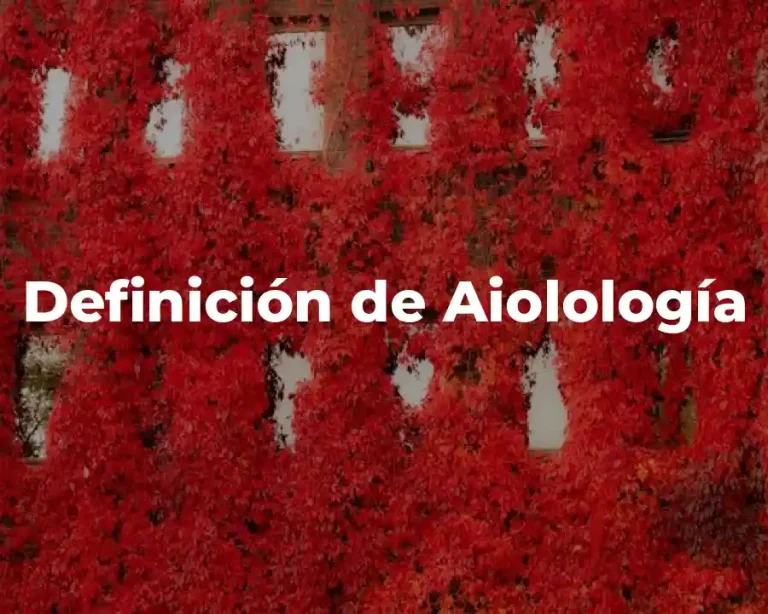 Definición de Aiolología