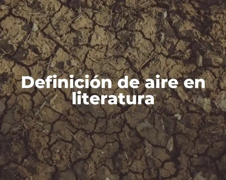 Definición de aire en literatura