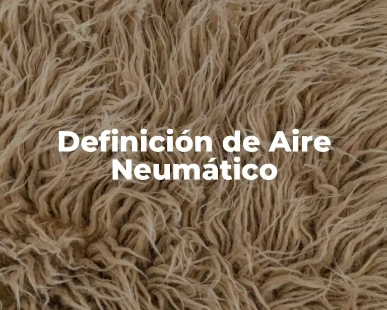 Definición de Aire Neumático
