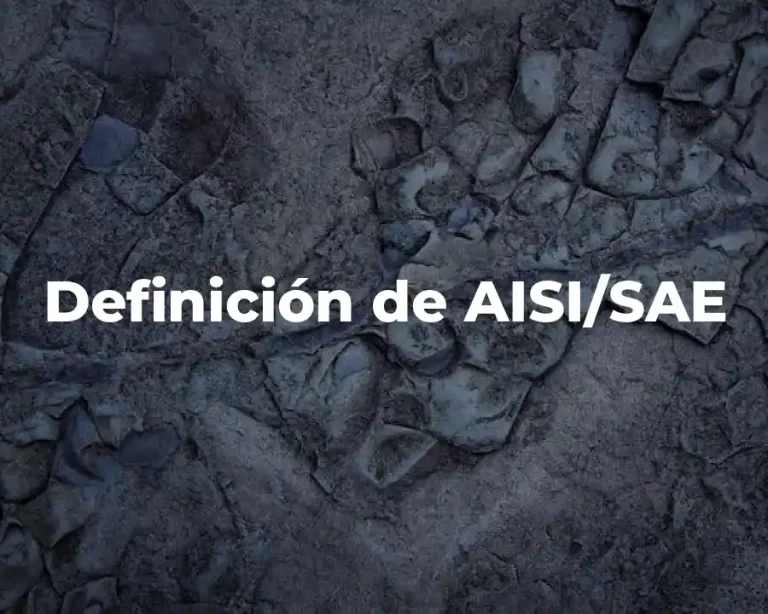 Definición de AISI/SAE