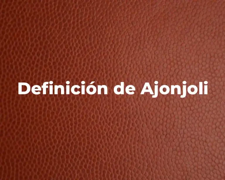 Definición de Ajonjoli