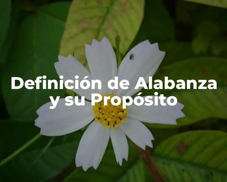 Definición de Alabanza y su Propósito