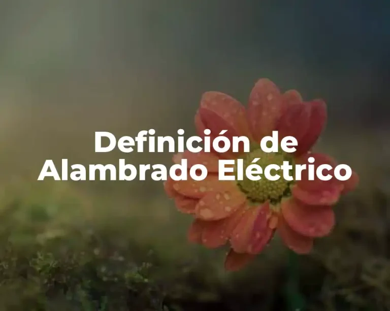 Definición de Alambrado Eléctrico