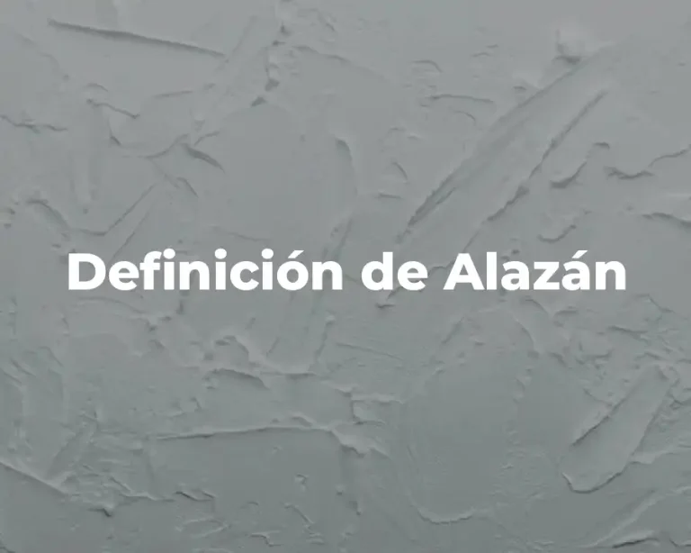 Definición de Alazán
