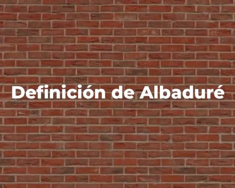 Definición de Albaduré