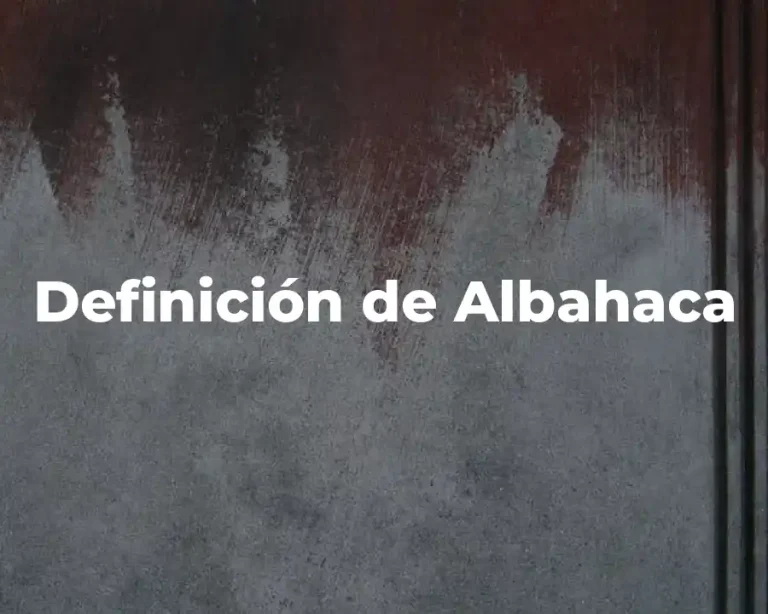 Definición de Albahaca