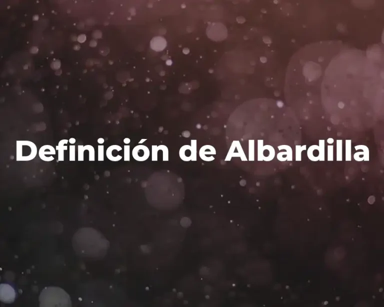 Definición de Albardilla