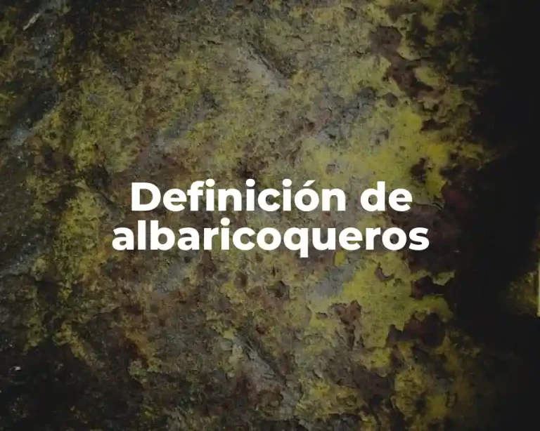 Definición de albaricoqueros