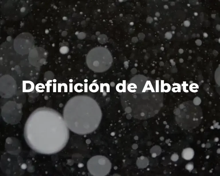 Definición de Albate