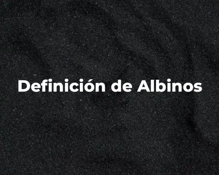 Definición de Albinos