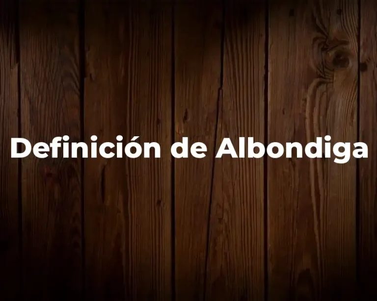 Definición de Albondiga