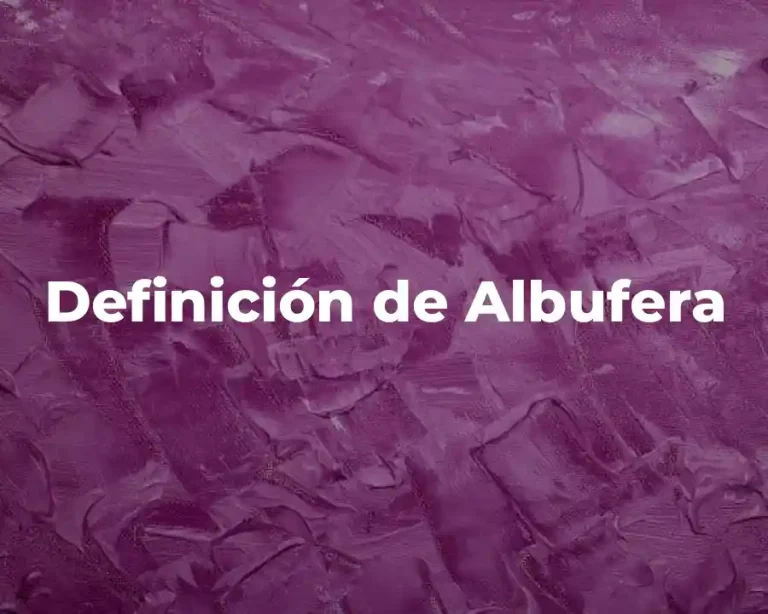 Definición de Albufera