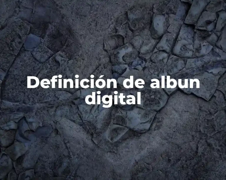 Definición de albun digital