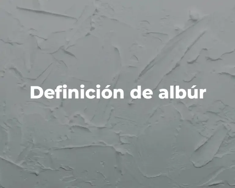 Definición de albúr