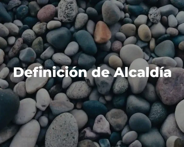Definición de Alcaldía
