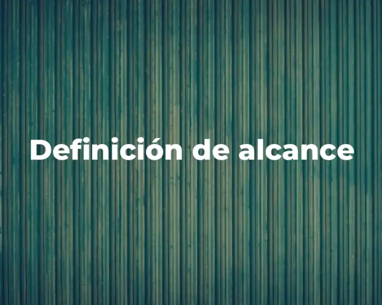 Definición de alcance