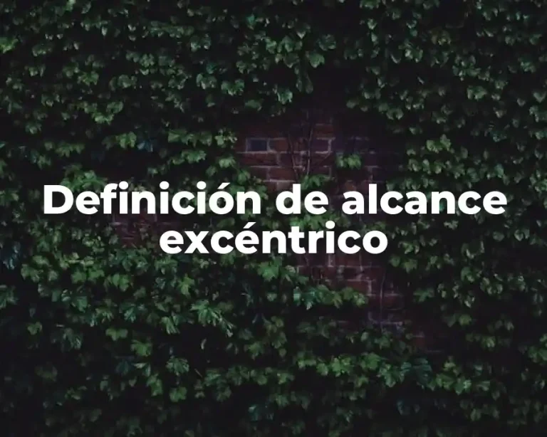 Definición de alcance excéntrico