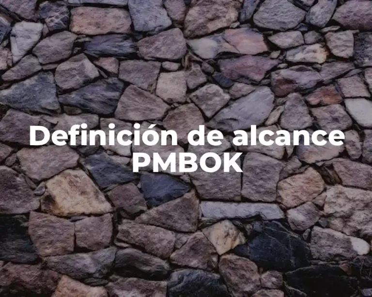 Definición de alcance PMBOK