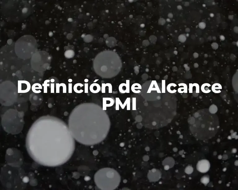 Definición de Alcance PMI