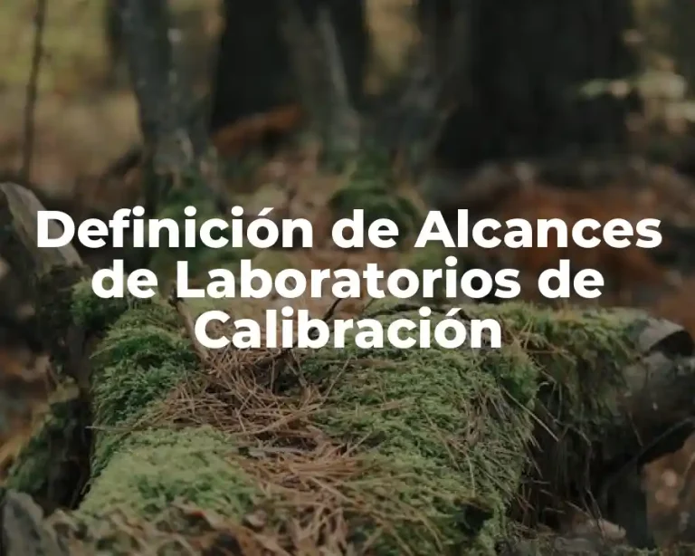Definición de Alcances de Laboratorios de Calibración