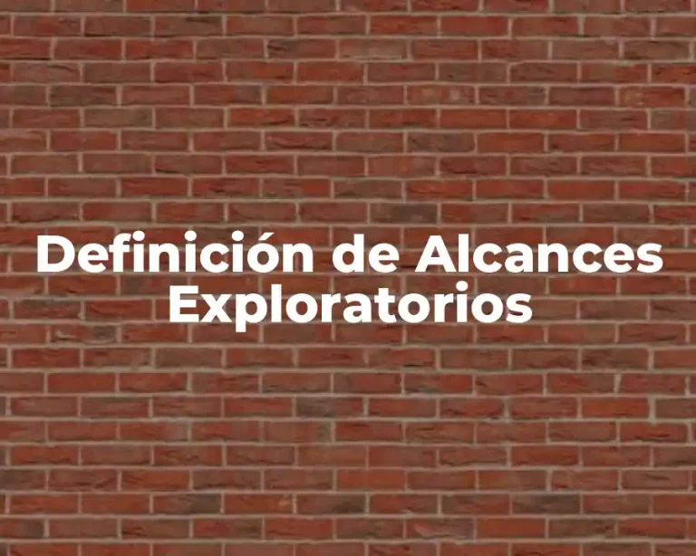 Definición de Alcances Exploratorios