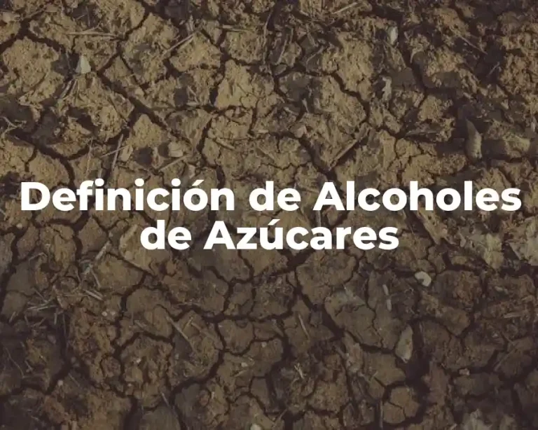 Definición de Alcoholes de Azúcares
