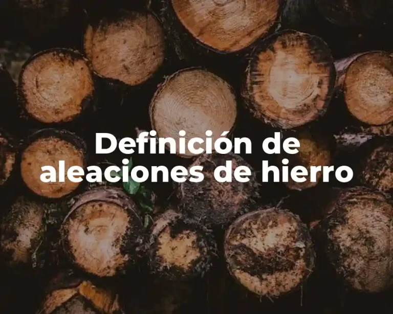 Definición de aleaciones de hierro