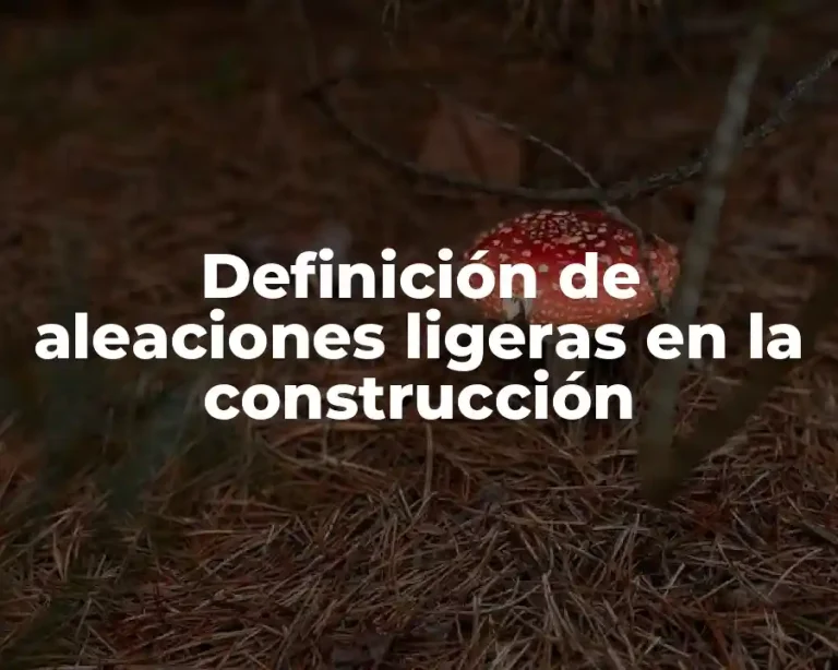 Definición de aleaciones ligeras en la construcción