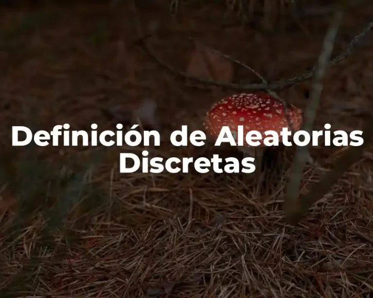 Definición de Aleatorias Discretas