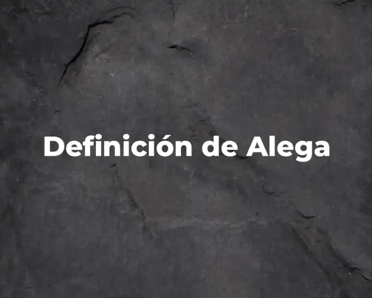 Definición de Alega