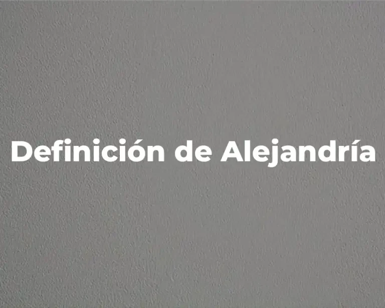 Definición de Alejandría