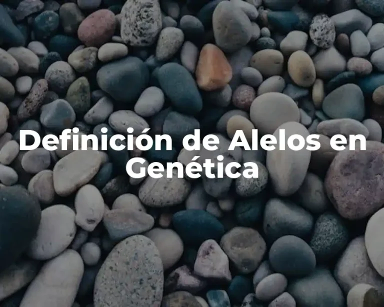 Definición de Alelos en Genética