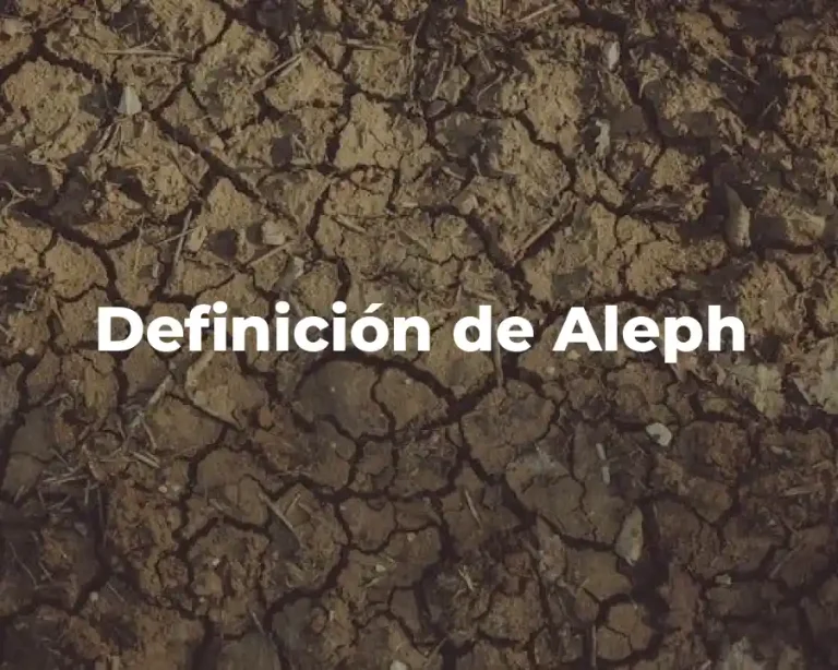 Definición de Aleph