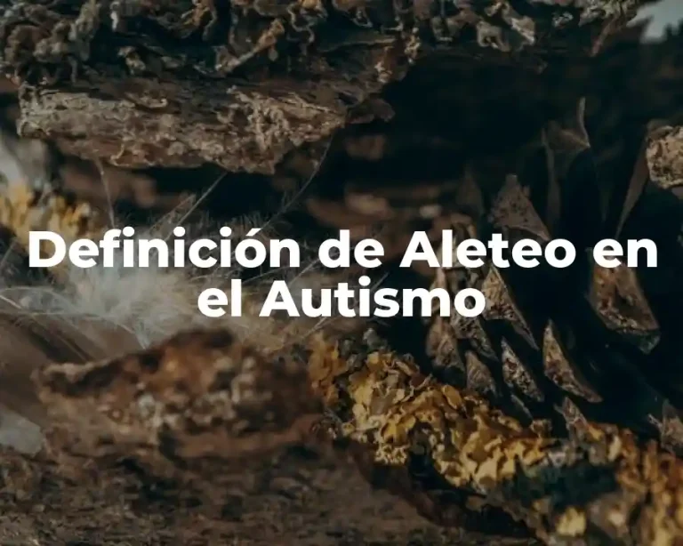 Definición de Aleteo en el Autismo