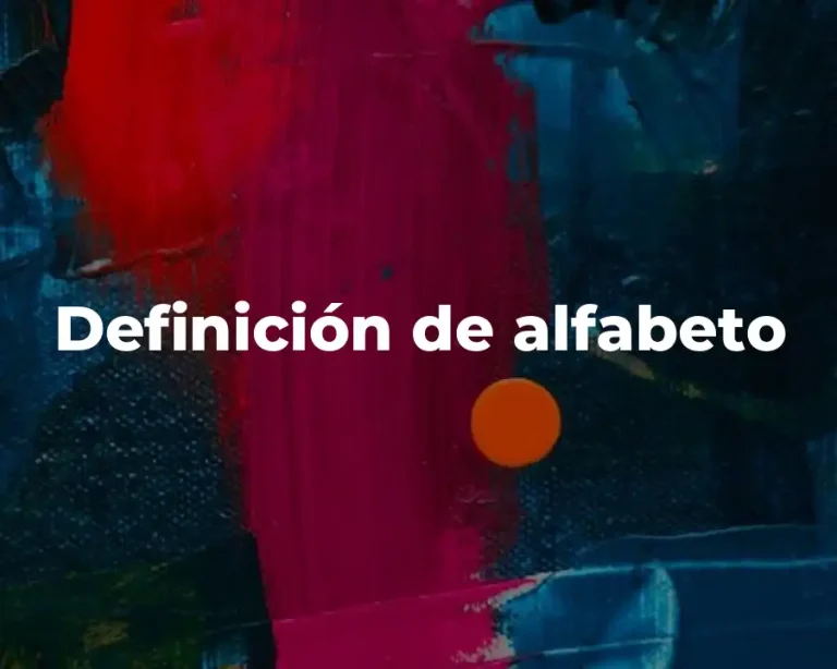 Definición de alfabeto