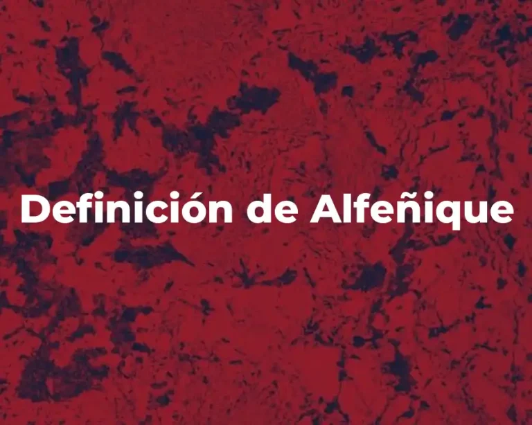 Definición de Alfeñique
