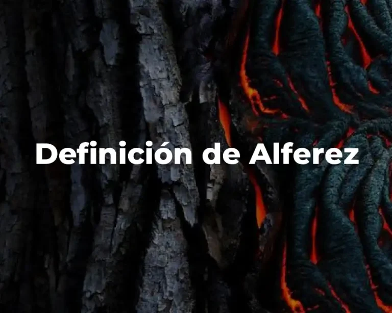 Definición de Alferez