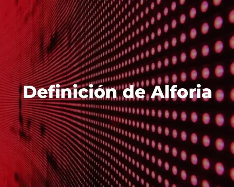 Definición de Alforia