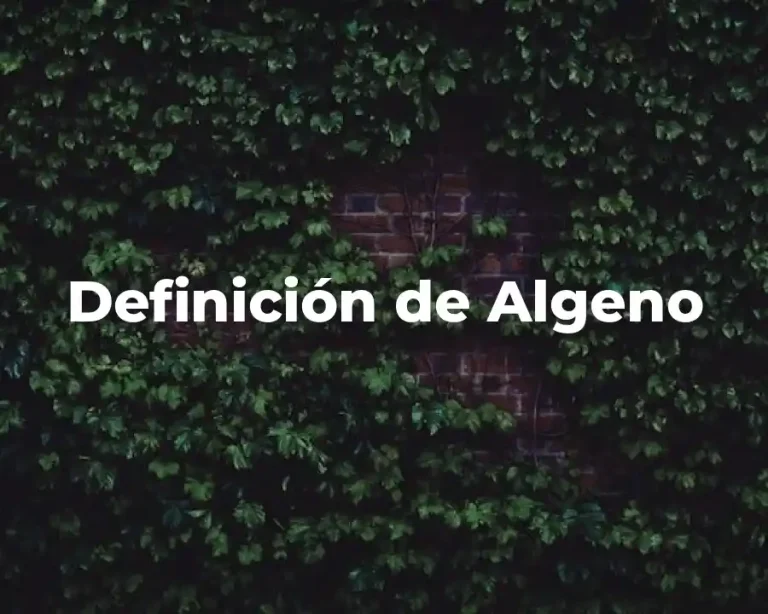 Definición de Algeno