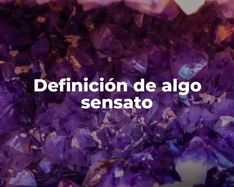 Definición de algo sensato