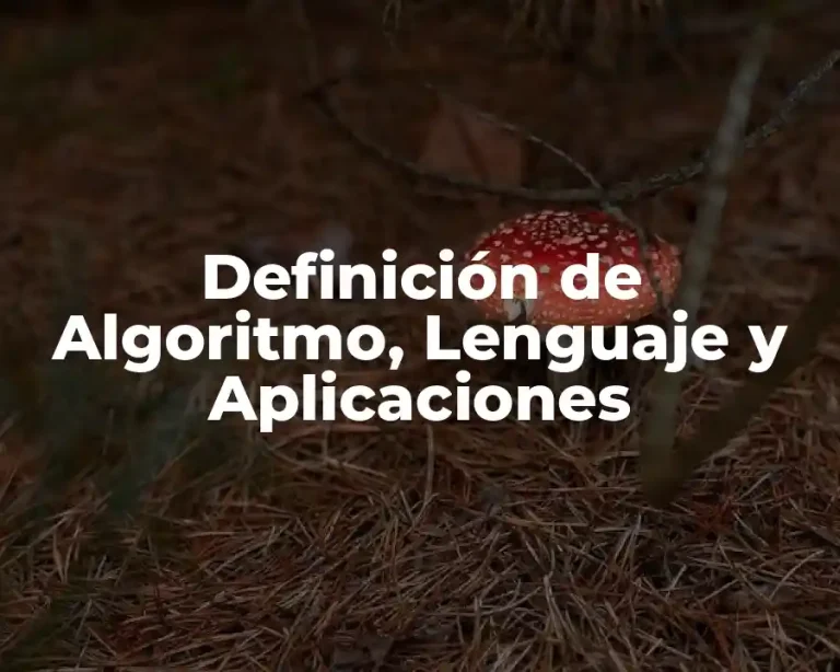 Definición de Algoritmo, Lenguaje y Aplicaciones