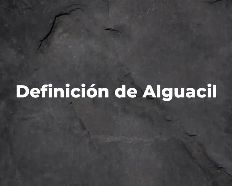 Definición de Alguacil