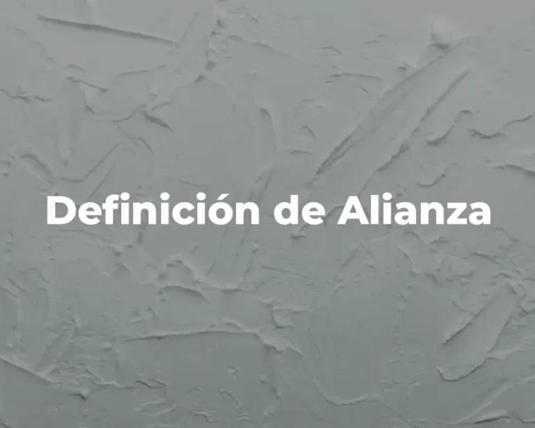 Definición de Alianza